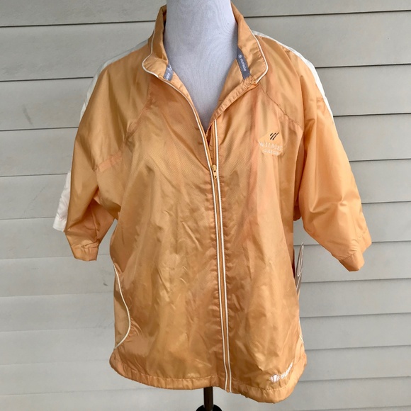 women's short sleeve golf rain jacket